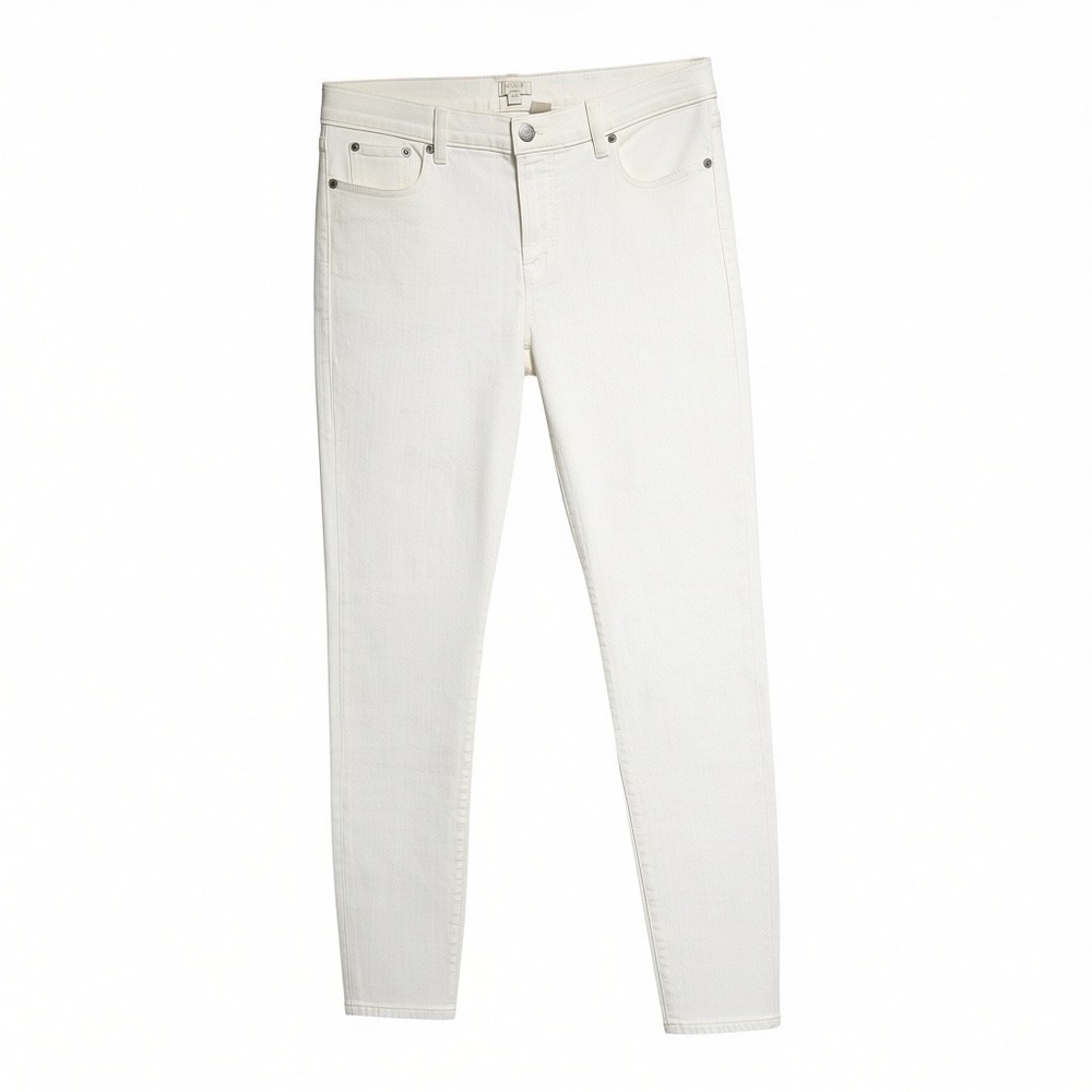 J Crew Stretch 29/30 White Jeans EUC